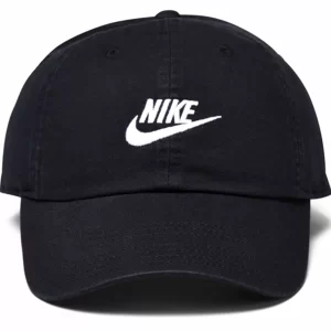 Nike Heritage86 Futura Washed Cap Schwarz – Weiß 8