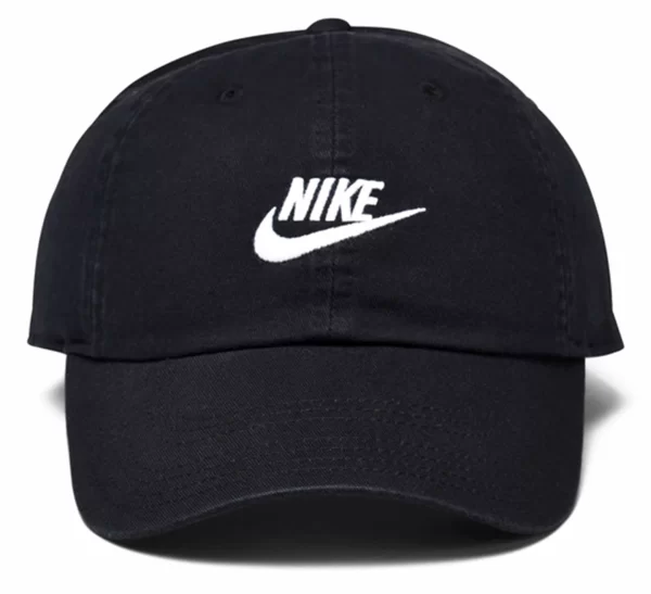 Nike Heritage86 Futura Washed Cap Schwarz – Weiß 3