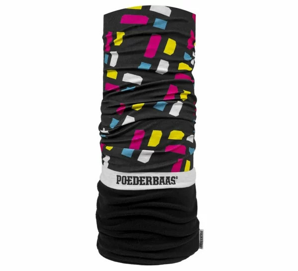 Poederbaas Sports Performance Schal Senior Schwarz – Weiß – Rosa – Blau 1