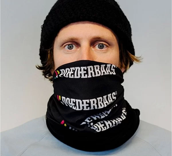 Poederbaas Sports Performance Schal Senior Schwarz – Weiß 3