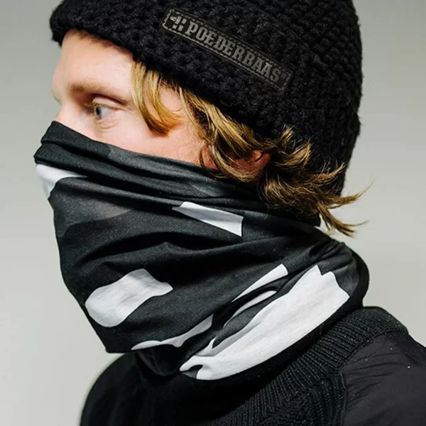 Poederbaas Sports Performance Schal Senior Schwarz – Grau – Weiß 4