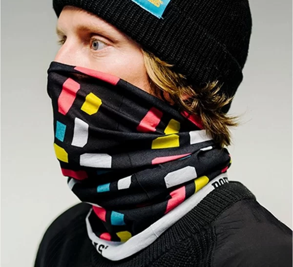 Poederbaas Sports Performance Schal Senior Schwarz – Weiß – Rosa – Blau 4