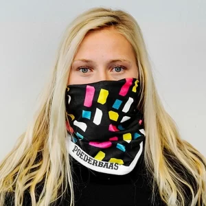Poederbaas Sports Performance Schal Senior Schwarz – Weiß – Rosa – Blau 13