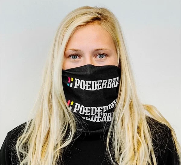 Poederbaas Sports Performance Schal Senior Schwarz – Weiß 5