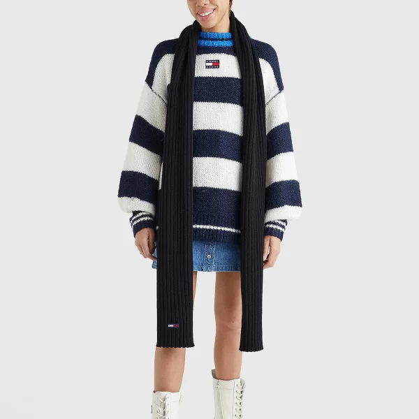 Tommy Hilfiger Flag Schal Damen Schwarz 4