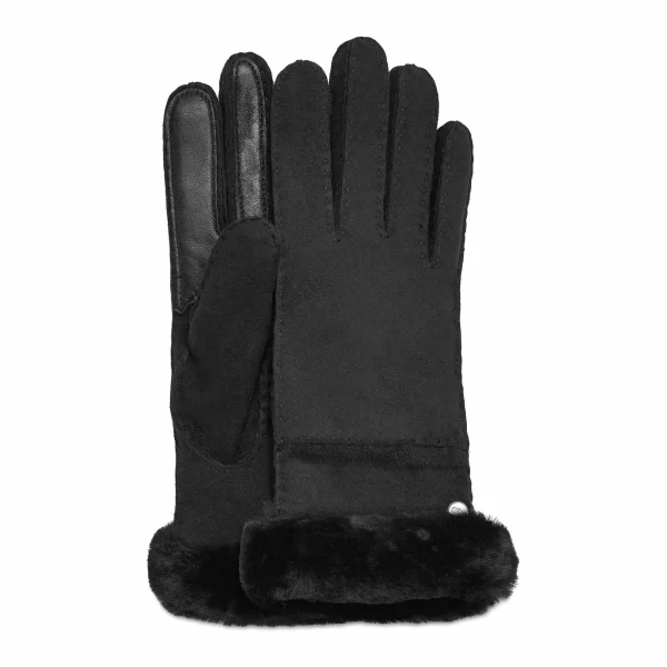 UGG Seamed Tech Handschuhe Damen Schwarz 1