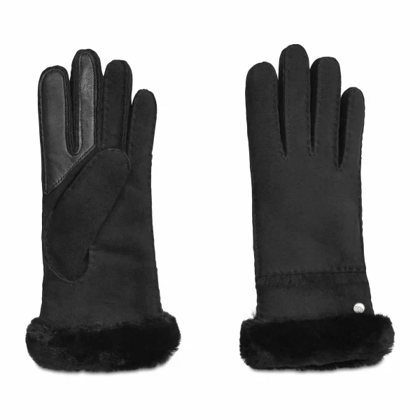 UGG Seamed Tech Handschuhe Damen Schwarz 3