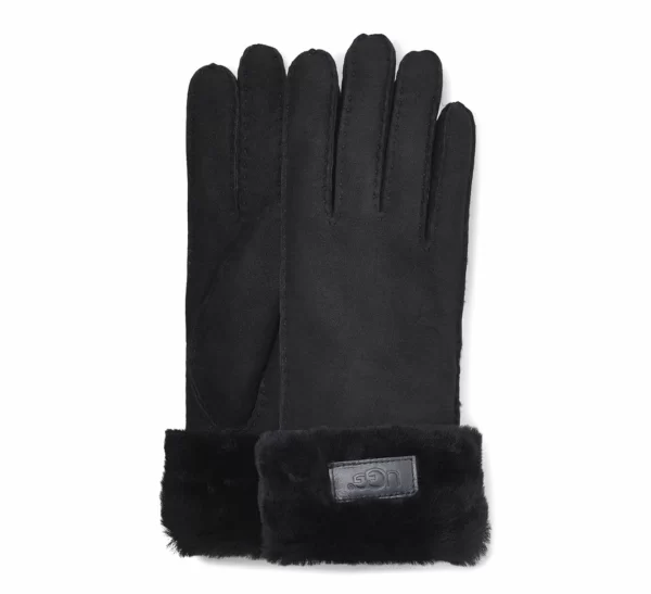 UGG Turn Cuff Handschuhe Damen Schwarz 1